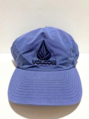 Volcom Navy Blue Sport Dri Fit Adjustable Hat Cap